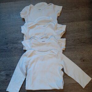9mo white onesies
